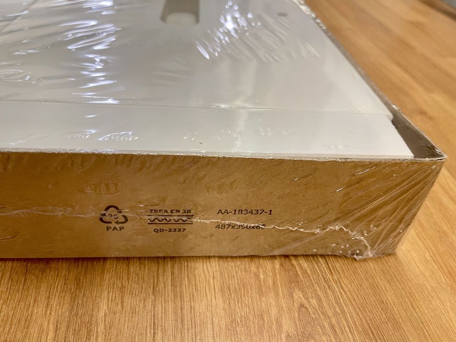 Ikea BEKVÄM taboret ze schodkiem biały 50 cm praktyczny drewno Sweden