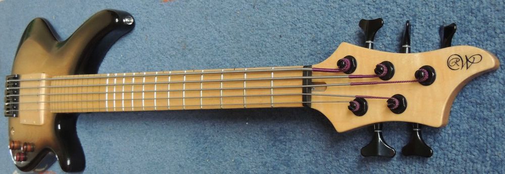 Gitara basowa hybryda, 5 strun