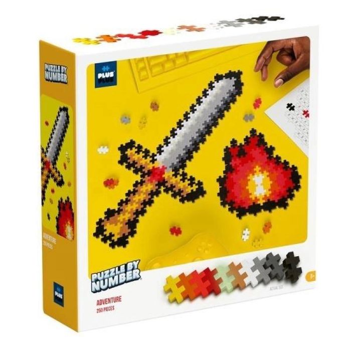 Klocki Plus-Plus Puzzle By Numbers Przygoda 250el. pudełko,168x162 mm