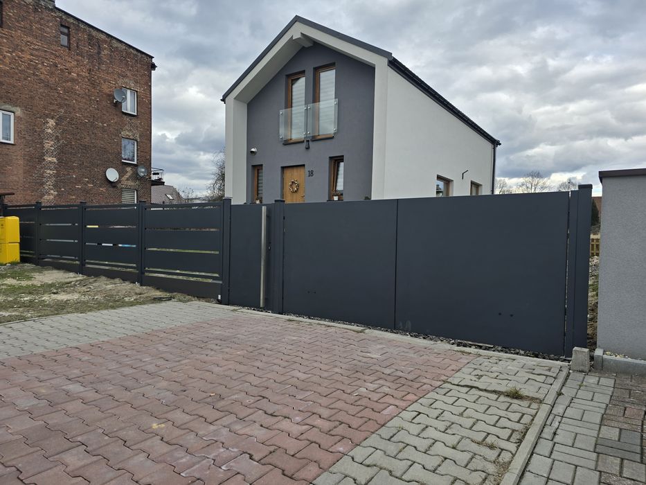 OGRODZENIA Panelowe Nowoczesne Bramy Furtki Produkcja + Montaż