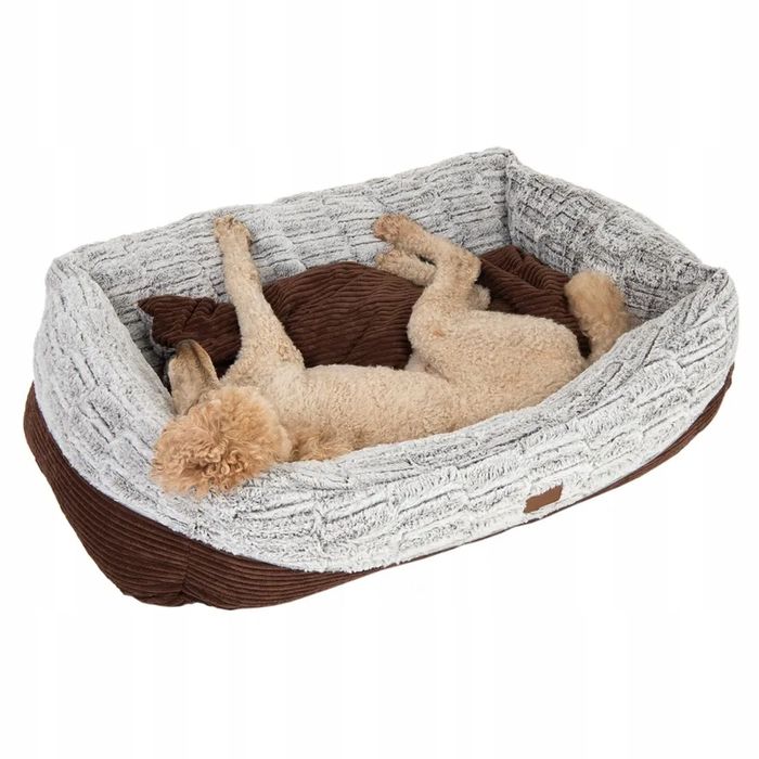 Zooplus legowisko dla psa brązowy 75 cm x 50 cm