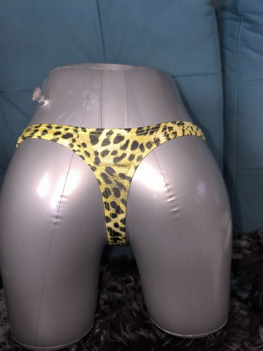 Stringi męskie push up pantera