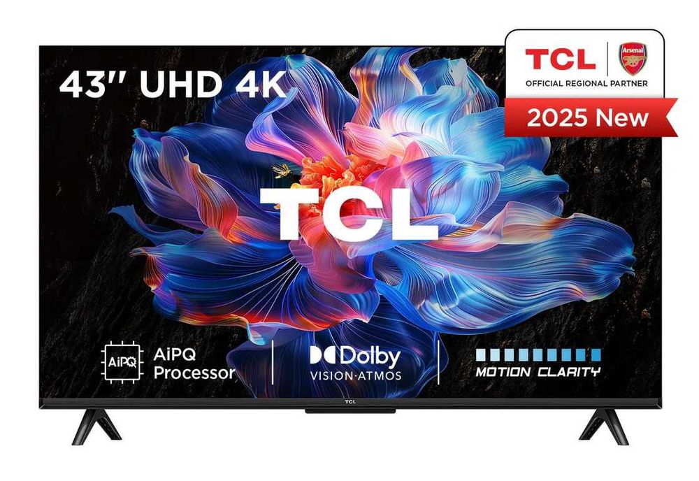 Телевізор TCL 43V6C UHD 4K Google TV Dolby Atmos (2025)