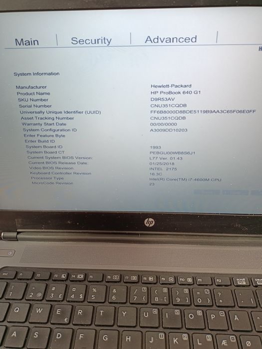 HP ProBook 640 G1 i7