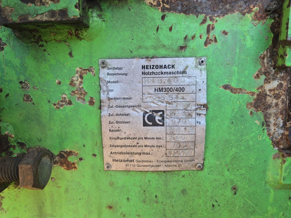 Подрібнювач деревини Heizohack НМ 8-400