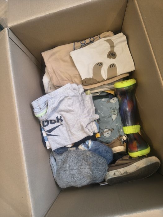 Mix pudełko box ubrankek ubranka dziecięcych  86-98 chłopięce