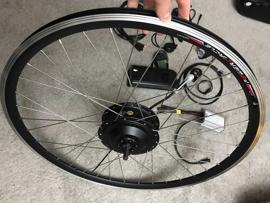 Zestaw do konwersji e-bike z silnikiem MXUS XF15 500W na przednie koło