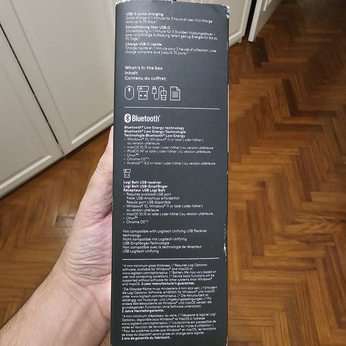 Novo - Rato LOGITECH MX Master 3S (Bluetooth - 8000 dpi - Cinzento)