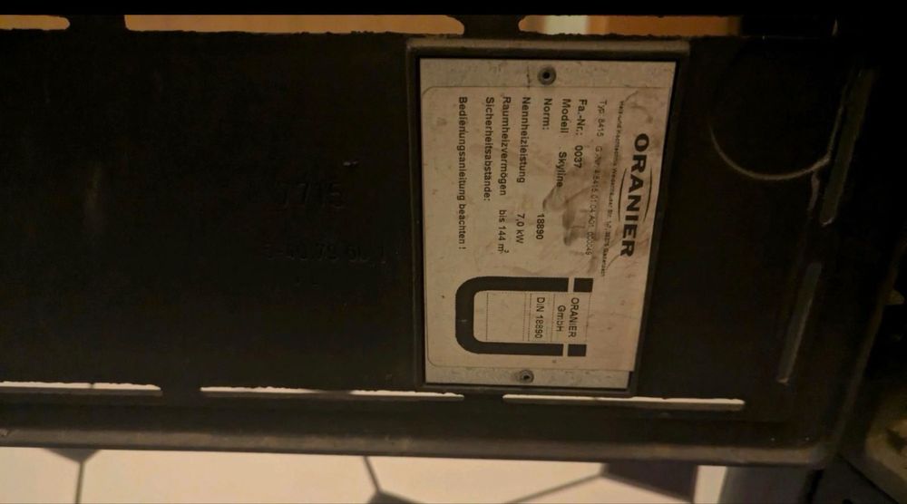 Камін на дровах Oranier 7 кВ