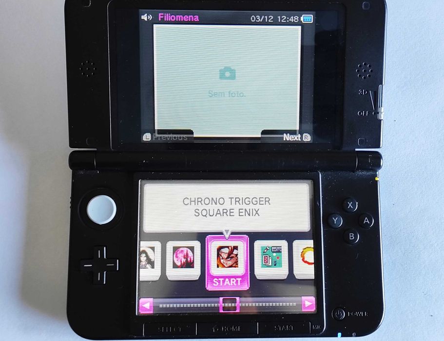 Nintendo 3DS XL Azul - Desbloqueada - Cartão 128 GB-