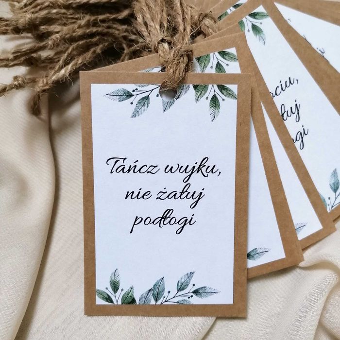 Zawieszki na alkohol w stylu boho LIŚCIE