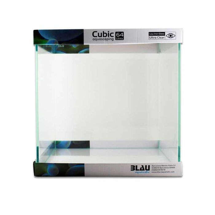 Aquário CUBIC ultra claro para aquascaping 64 L 40x40x40cm