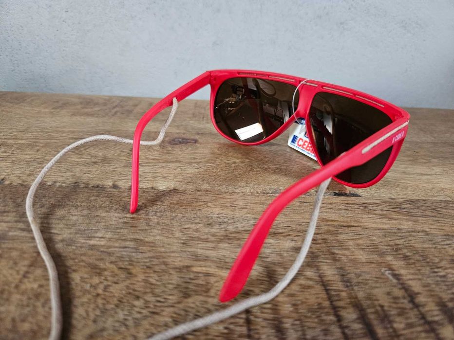 CEBE okulary przeciwsłoneczne vintage retro czerwone