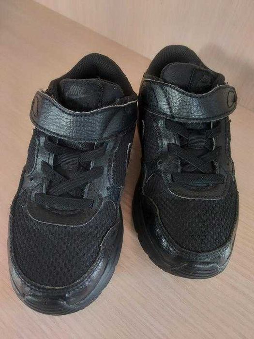 Детские кроссовки кеды nike air max sc ps 'triple black'