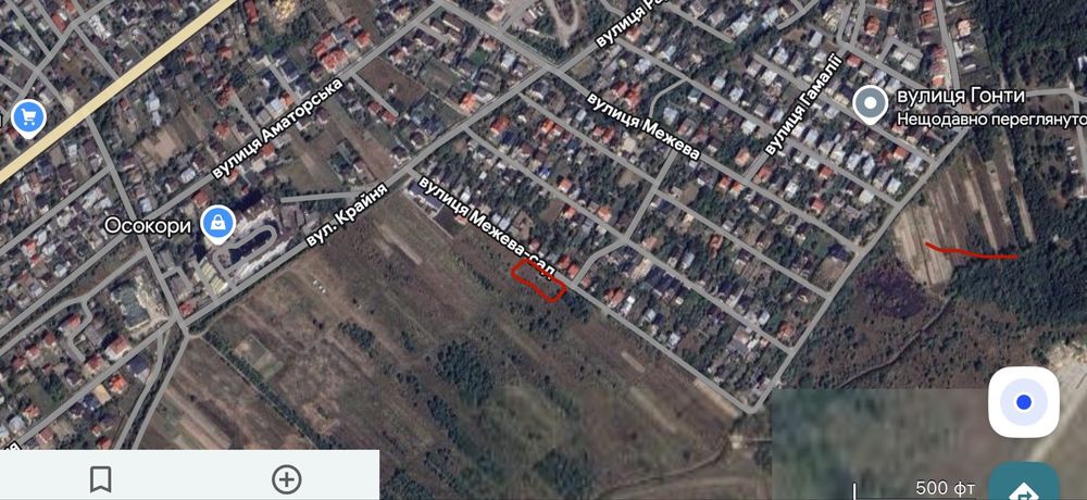 Продаж земельної ділянки Крихівці 10,52сот