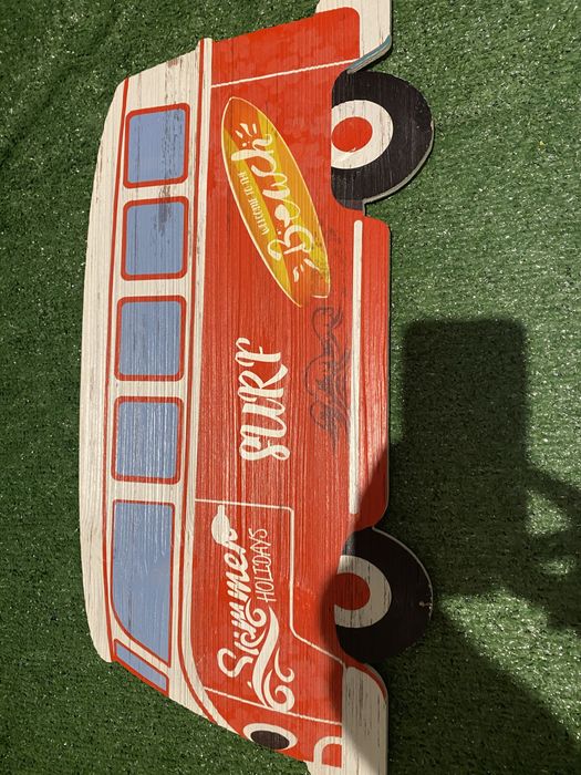 Placa carrinha carocha decoracação