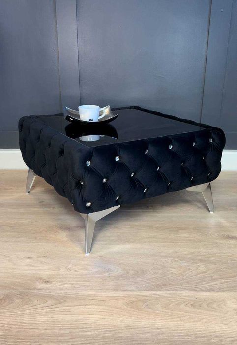 CHESTERFIELD Stolik kawowy glamour / pikowane od producenta