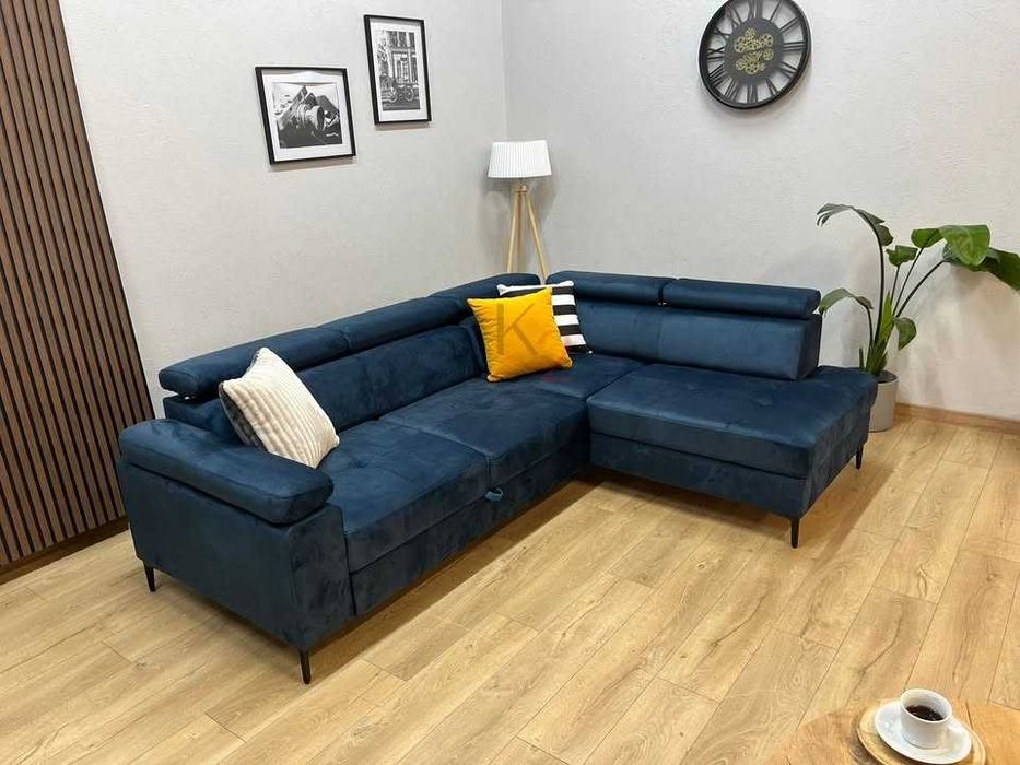 Narożnik Rimo USB Kanapa Sofa Rogówka do salonu, Rozkładana +GRATIS