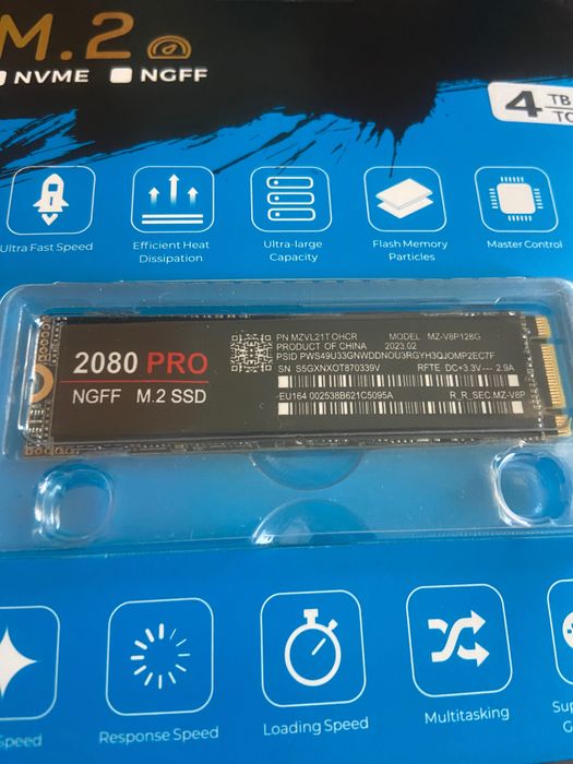 ssd m2 2080 4tb новий