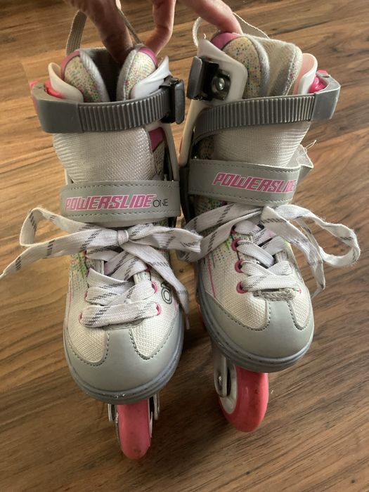 Rolki Powerslide 29-32 76 mm 82A WCD ABEC 5 dla dziewczynki trójkołowe