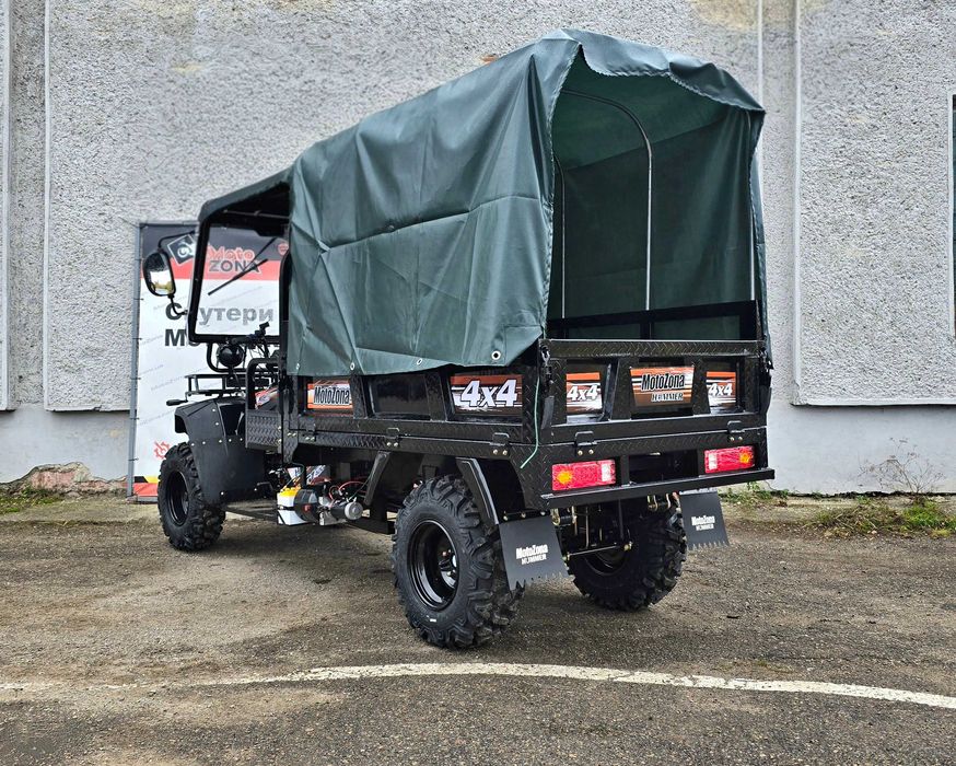 Грузовий Квадроцикл Hummer 400 4х4 H+L Green Новий! +Понижені передачі