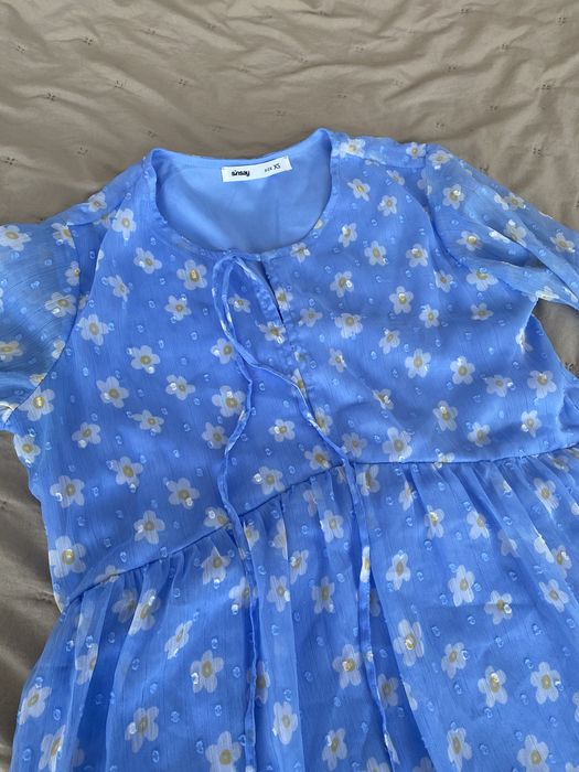 Голуба суконька жіноча