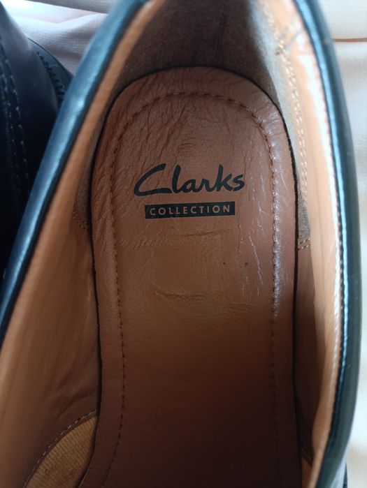 Туфлі Clarks чоловічі шкіра 42,5(28,5см)Туфлі Geox 44 (29,5) шкіра.