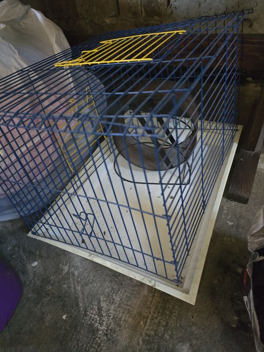 Клітка з колесом б/у для їжака або хомяка