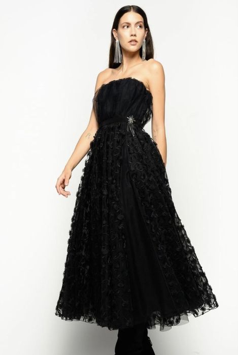 Czarna sukienka wieczorowa PINKO