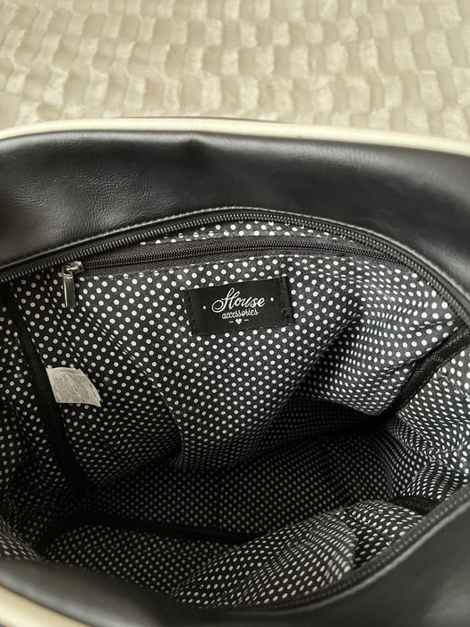 Skórzana czarna torba house