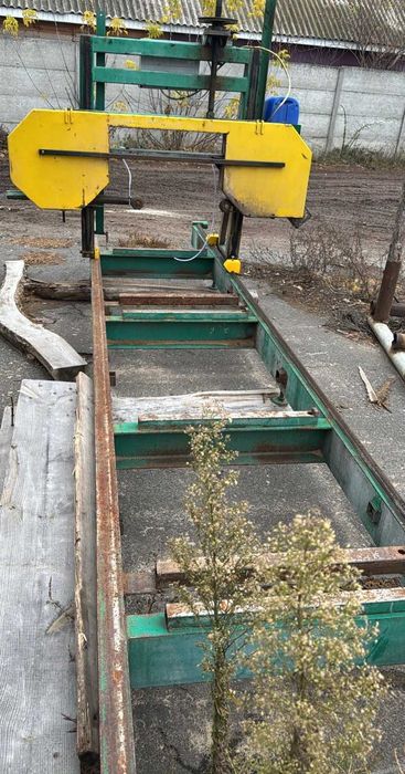 Стрічкова пилорама ПЛП-9  Робочий стан  ленточная пилорама