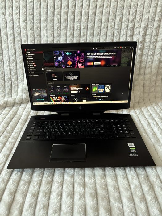Ігровий ноутбук HP OMEN 17-cb1xxx 17.3" FHD 144гц / Nvidia Geforce RTX2060 6гб / Intel Core i7-10750H / 16гб DDR4 / 512гб SSD