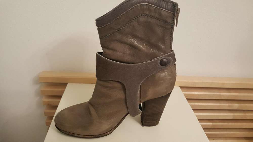 Skórzane botki rozmiar 37