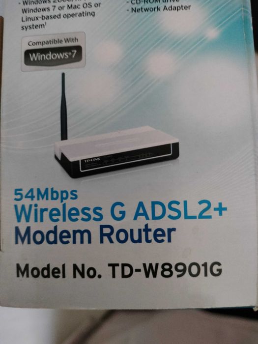 Router TP-Link wireless g adsl2+