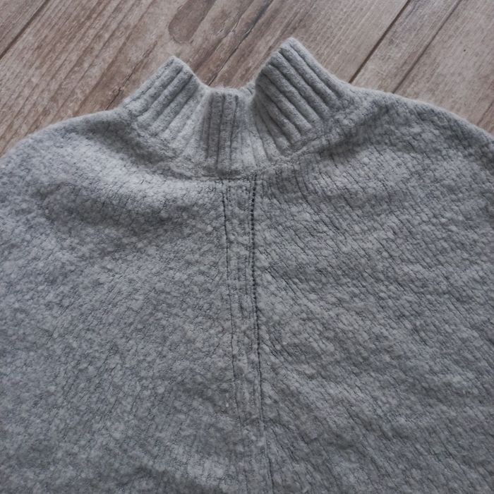 Szare ponczo poncho na 128cm 7/8 lat