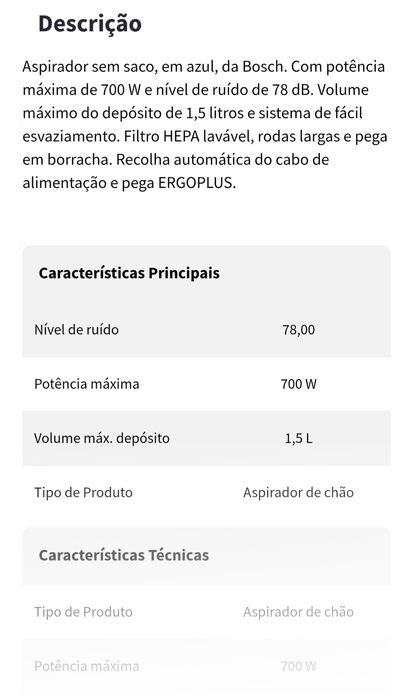 Aspirador Bosch BGS05A221