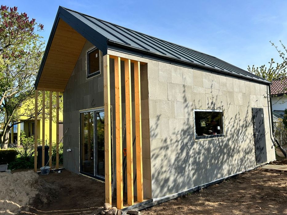 Domek drewniany letniskowy całoroczny stodoła 5x7
