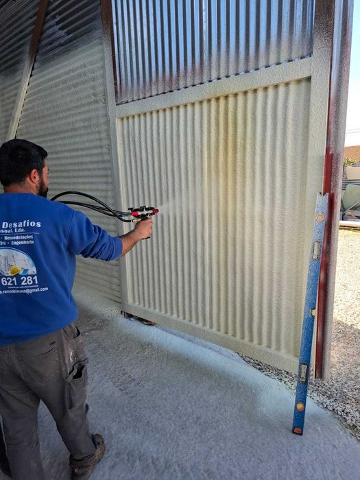 Poliuretano projectado e poliureia isolamento termico e acústicos