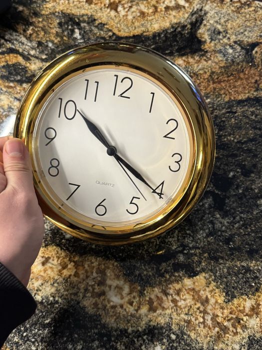 Zegar złoty ścienny 10 zl