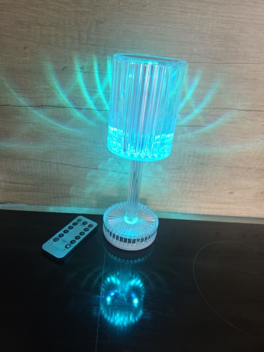 Nowa lampka nocna stołowa ledowe RGB USB z pilotem