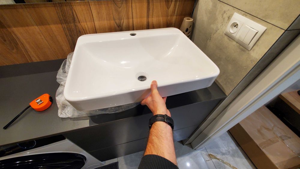 Umywalka nablatowa wpuszczana Excellent Holmi 60cm cena w sklepach 570