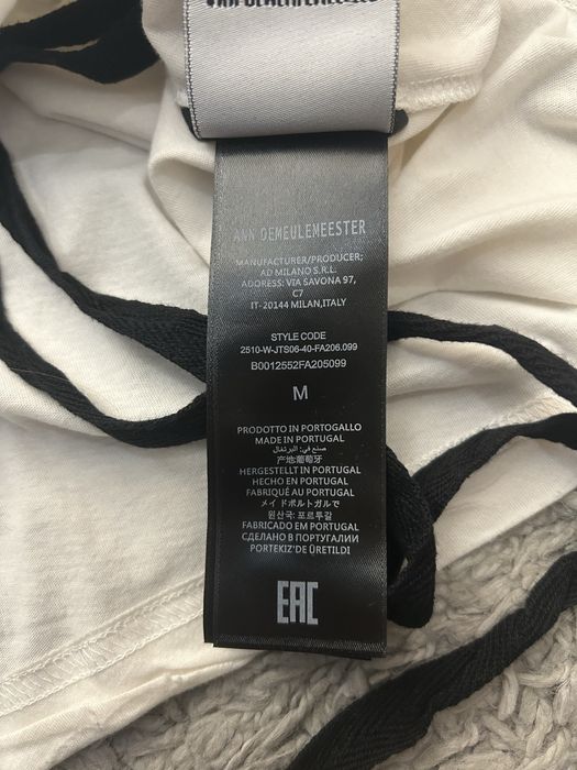ann demeulemeester long sleeve