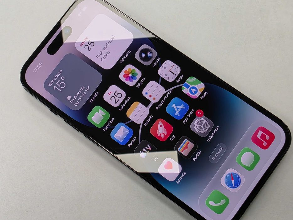 iPhone 14 PRO 128GB Dual SIM (SIM + eSIM)/ Space Black/ BAT 88%/ Grade B/ + ładowarka/ GW 12 MSC