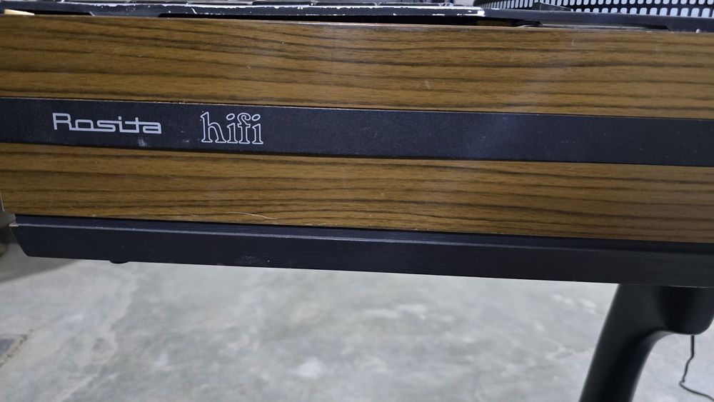 Sistema Hi-Fi Vintage Rosita KL 3800 com colunas – gira-discos