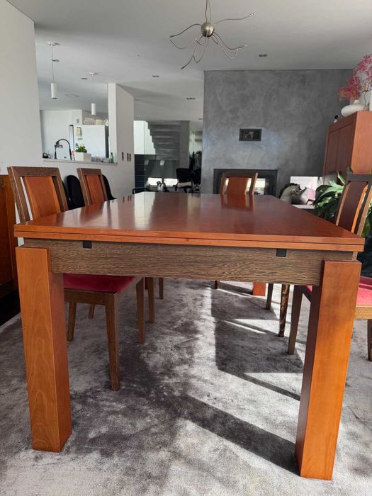 Conjunto Sala de Jantar em cerejeira/wengue