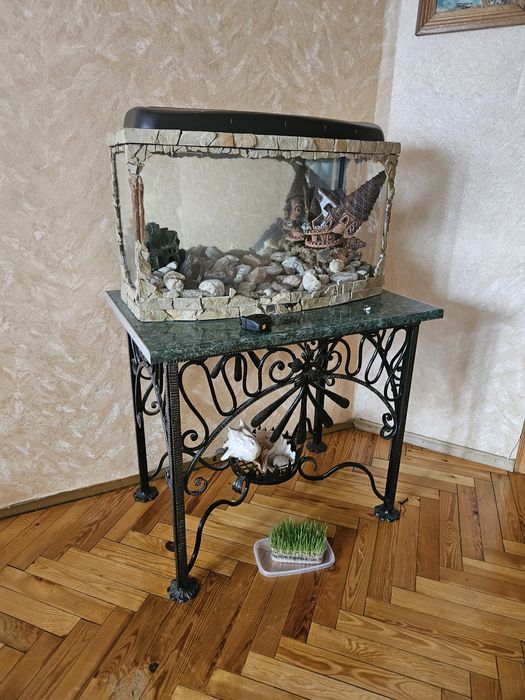 Кований столик + акваріум 110л. Ексклюзивний комплект