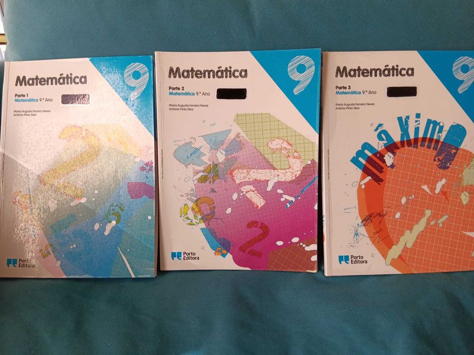 Manuais de Matemática 9º a 12º anos e TIC 9º ano