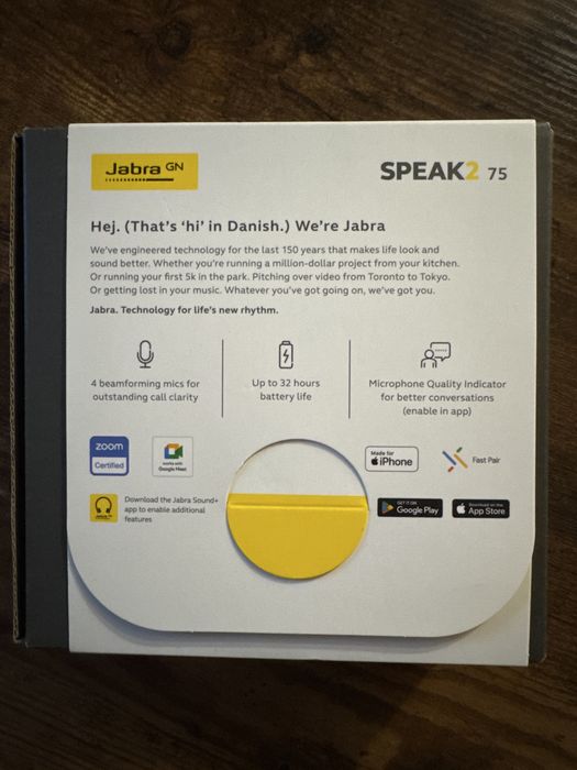 Jabra Speak 2 75 UcZestaw głośnomówiący Jabra, Bluetooth