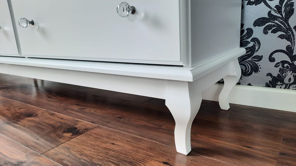 Komoda Paris glamour biała 120