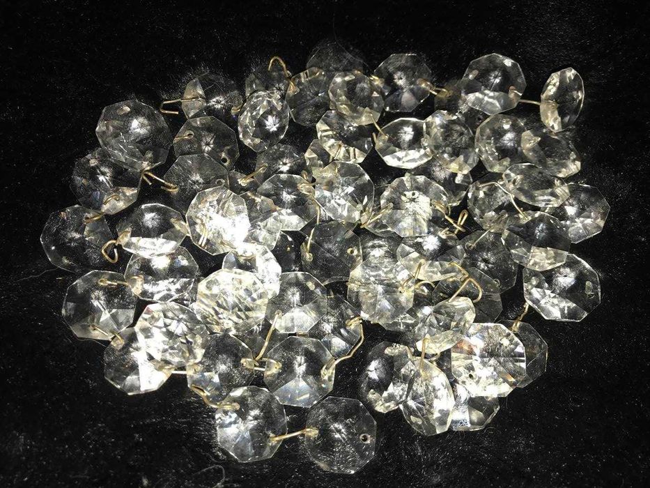 Подвески-восьмигранники хрустальные для люстр, бра, светильников